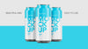 Can of Soda and Beer Mockup PSD