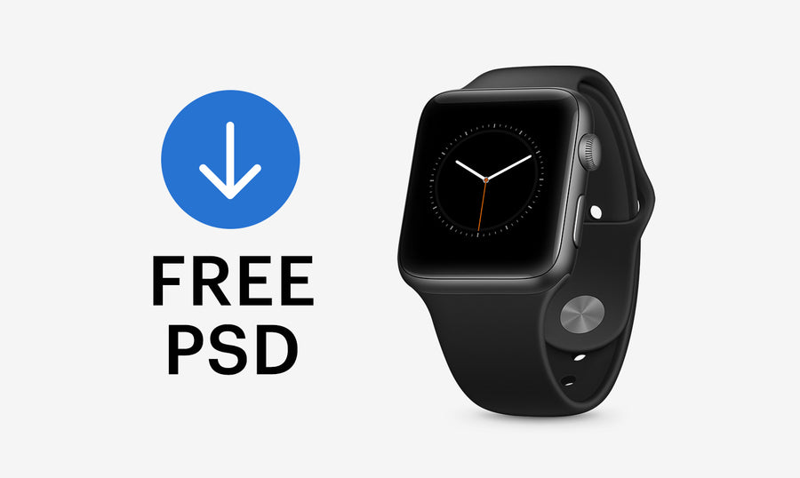 Apple Watch Series 7 PSD Mockup, Top View – Original Mockups