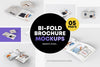 5 Bi-Fold Brochure Square Mockups