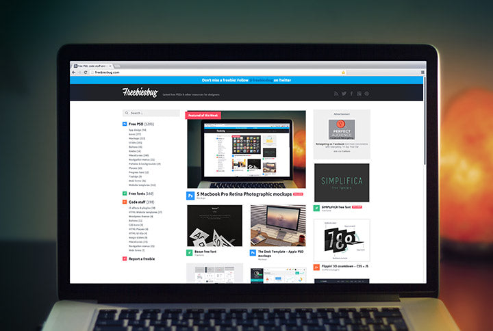 5 Macbook Pro Retina Mockups