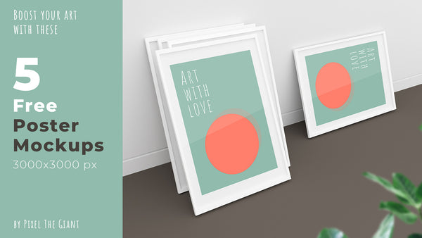 Free Poster Mockups | Free Psd Mockup Templates Tagged "5" - Mockup Hunt