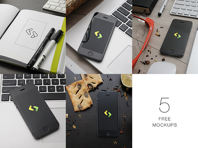 5 Psd Iphone 5 Mockups