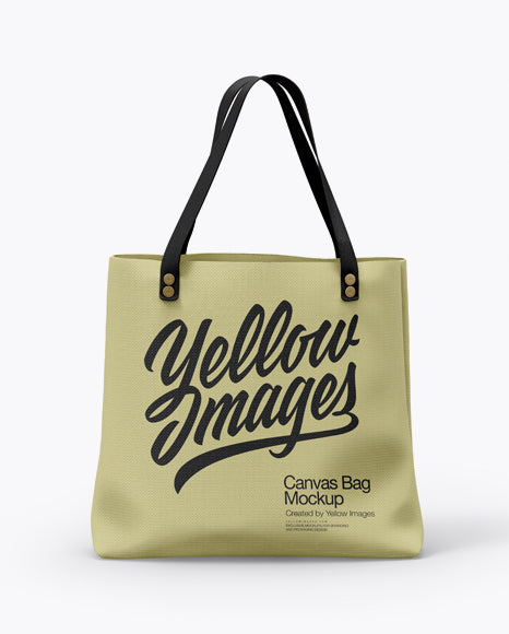 Canvas Bag Mockup Front View