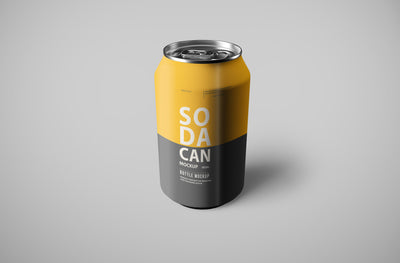 Soda Can PSD Mockup Pack
