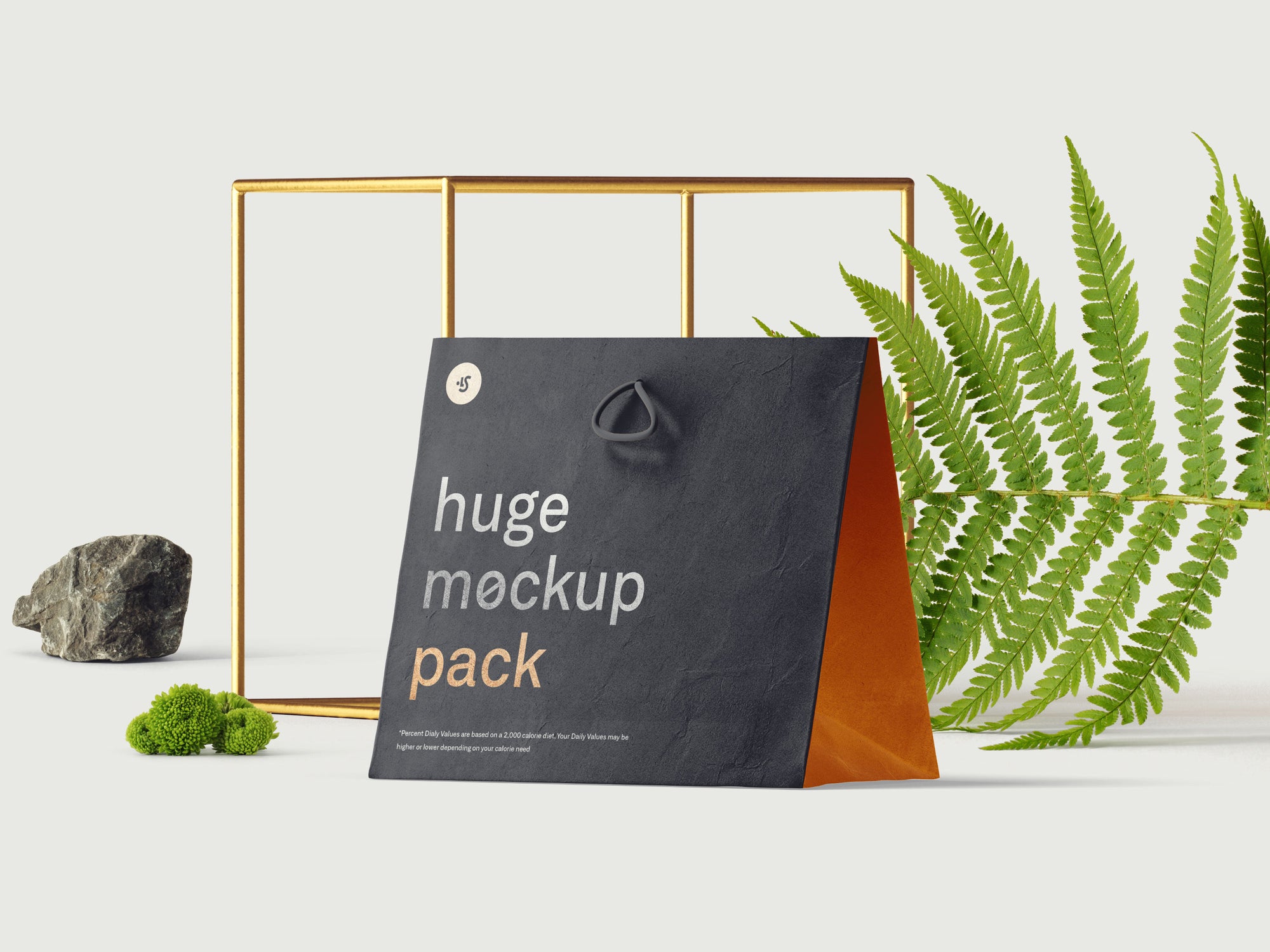 Paper Bag Mockup Scene