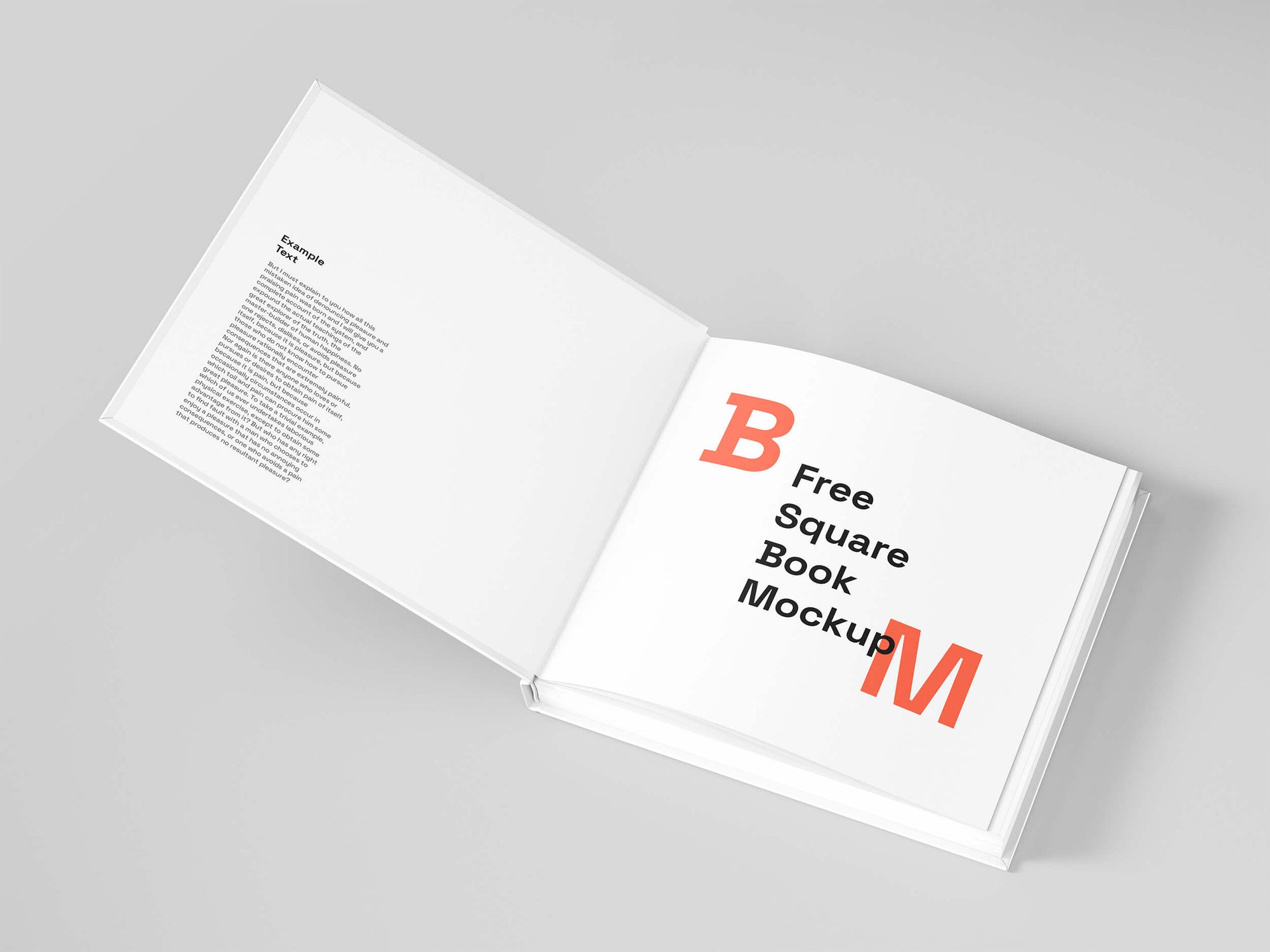 Square Book Mockup