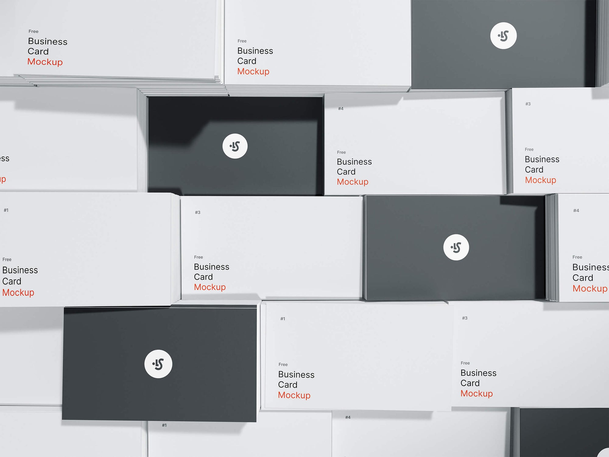 Business Cards Mockups Scene