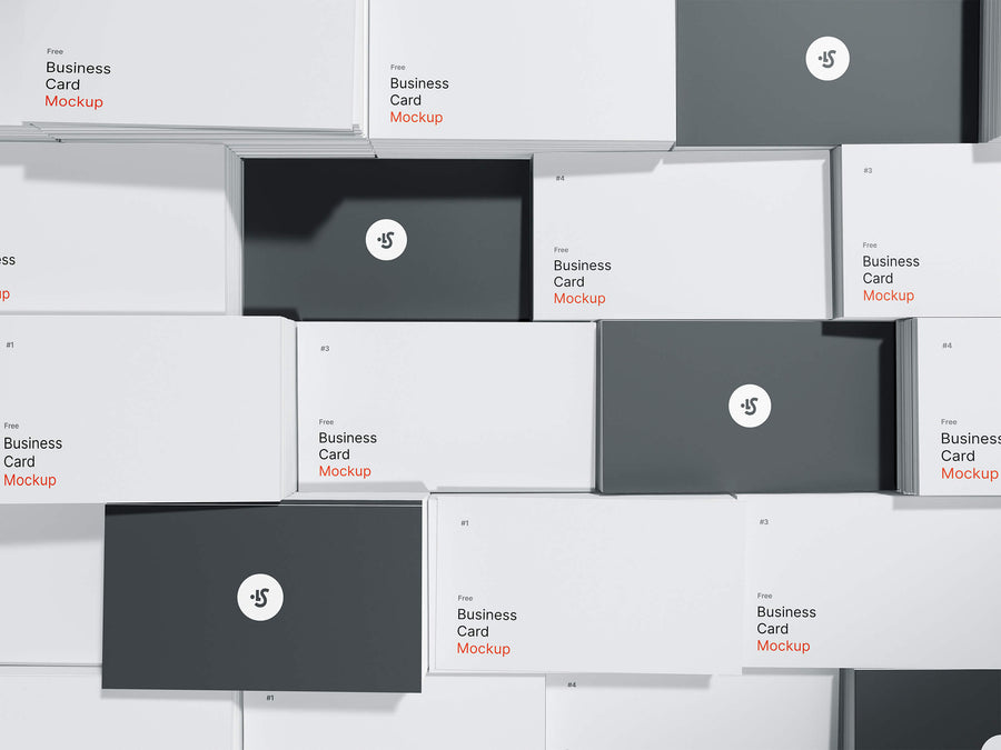 Business Cards Mockups Scene