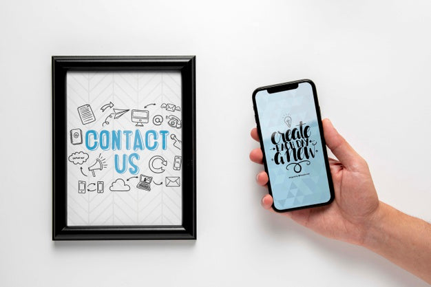 5G Internet Concept Mock-Up Psd