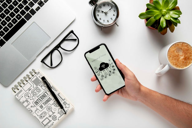 5G Internet Concept Mock-Up Psd