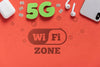 5G Wifi Connection Online Mock-Up Psd