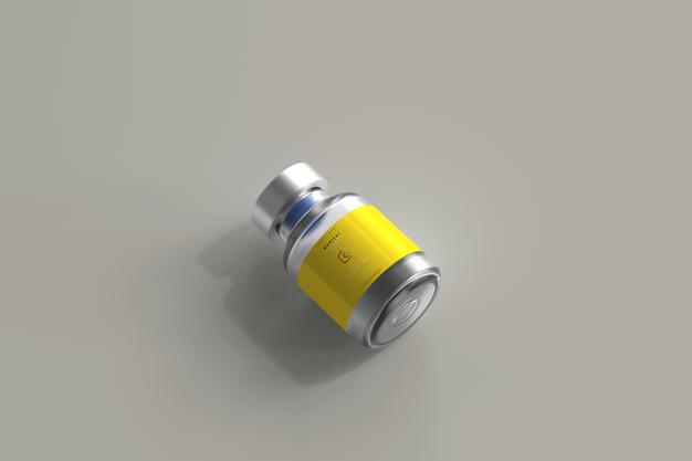 5Ml Vial Bottle Mock Up Psd