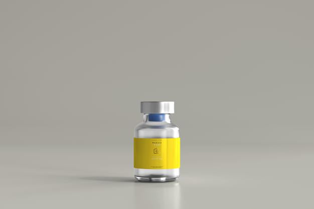 5Ml Vial Bottle Mock Up Psd