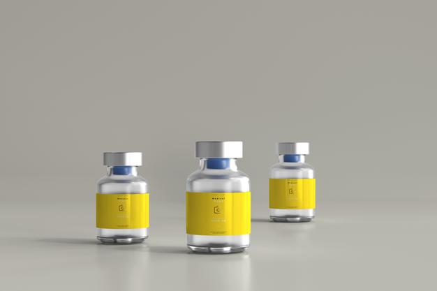 5Ml Vial Bottle Mock Up Psd