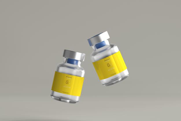 5Ml Vial Bottle Mock Up Psd