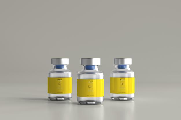 5Ml Vial Bottle Mock Up Psd