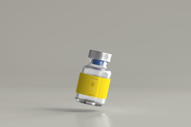 5Ml Vial Bottle Mock Up Psd