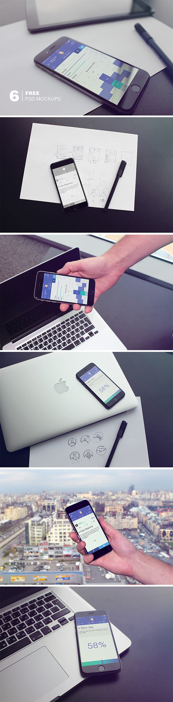 6 Iphone 6 Photo Mockups