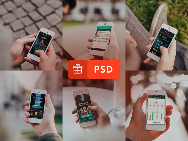 6 Photorealistic Iphone 5 Mockups