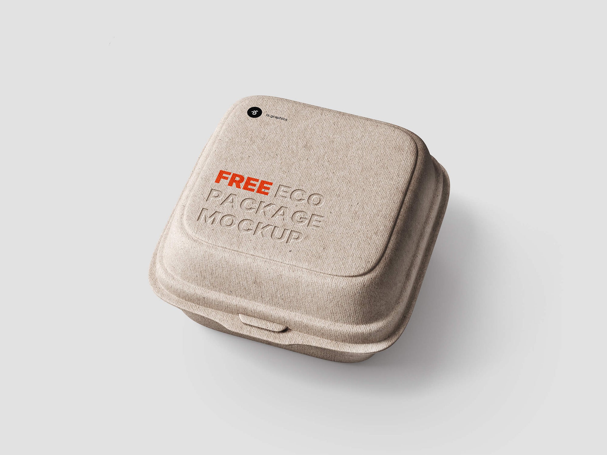Eco Takeaway Box Package Mockup PSD