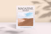 Front View Magazine Mockup PSD