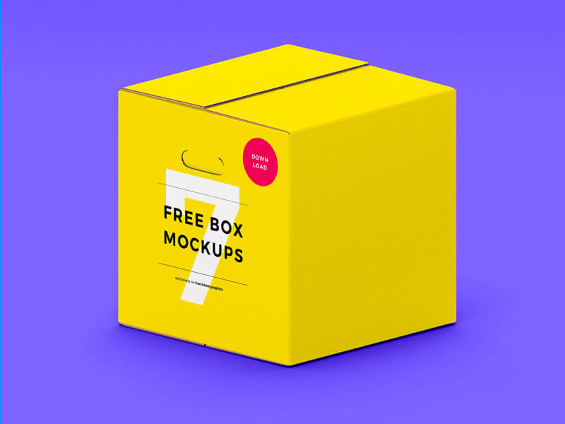 7 Changeable Boxes Mockups