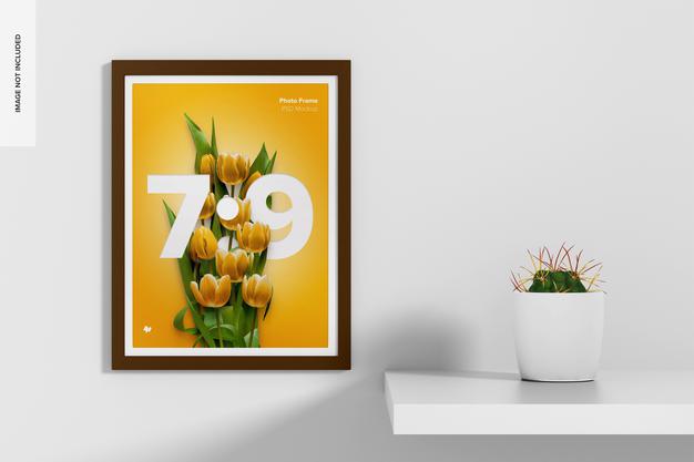 7:9 Photo Frame Mockup Psd