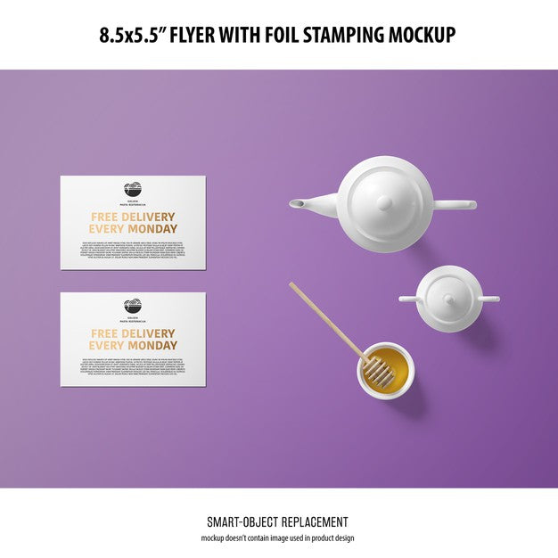 8.5X5.5 Flyer Mockup Psd