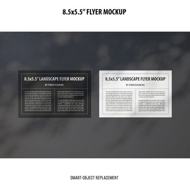 8.5X5.5 Flyer Mockup Psd