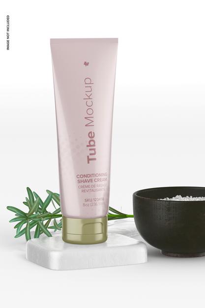 8 Oz Tube Mockup Psd