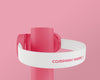 80S Headphones With Pink Background Psd