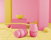 80S Minimalistic Pink Earphones Psd