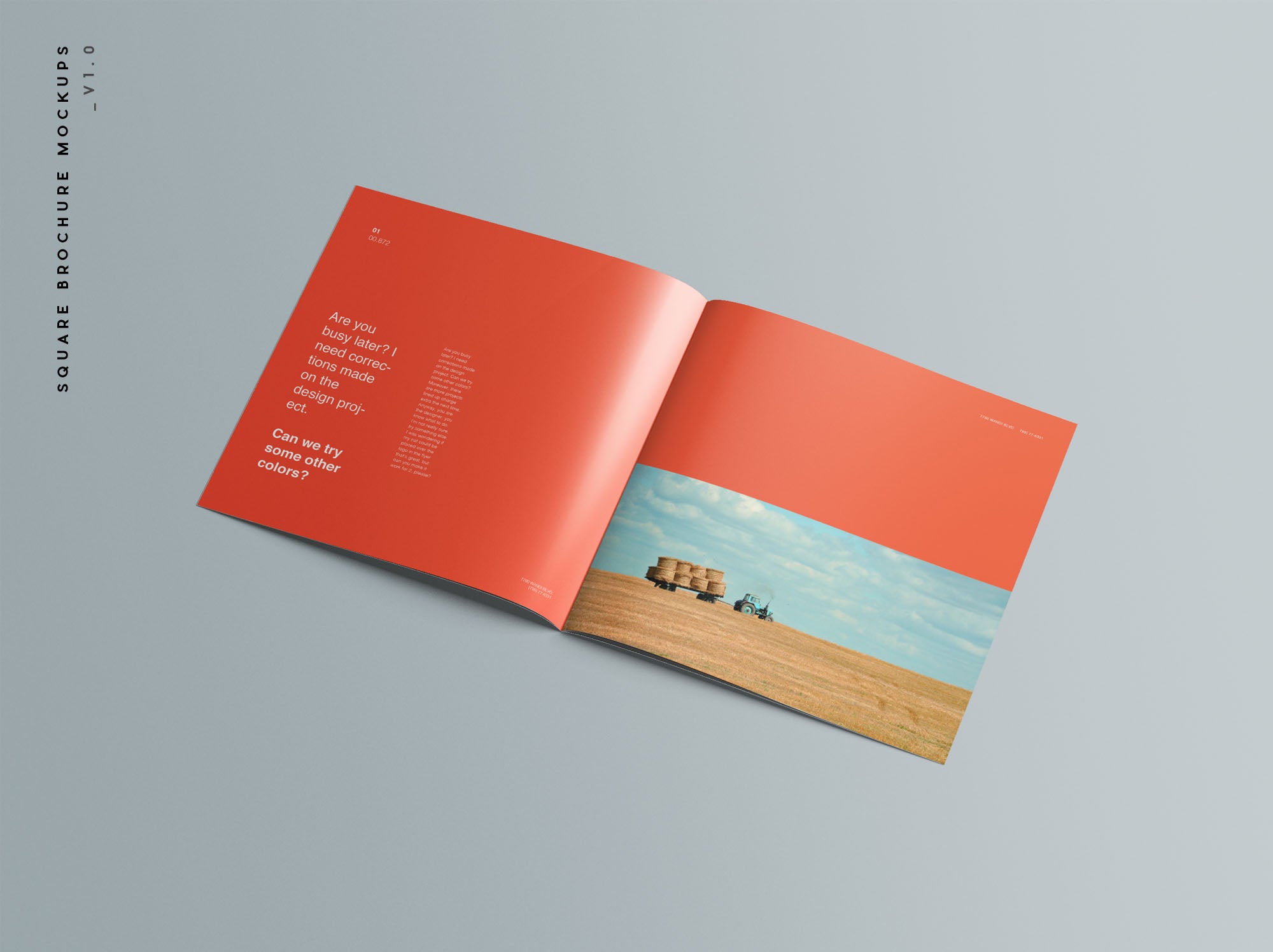 9 Square Brochure Mockups