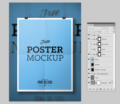 Clean Poster or Flyer Design Mockup