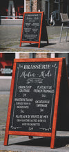 A-Frame Restaurant Menu Chalkboard Design Mockup