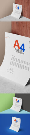 White and Clean A4 Paper Mockup PSD