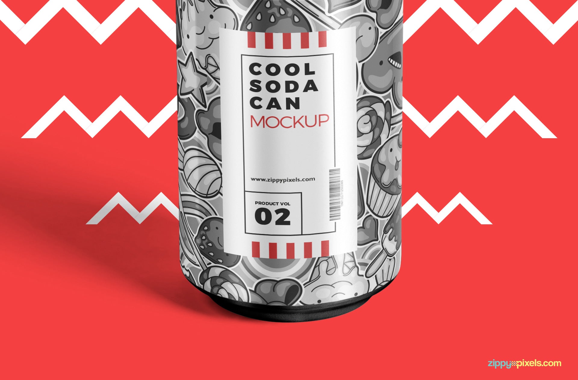 Tin Soda Can Mockup
