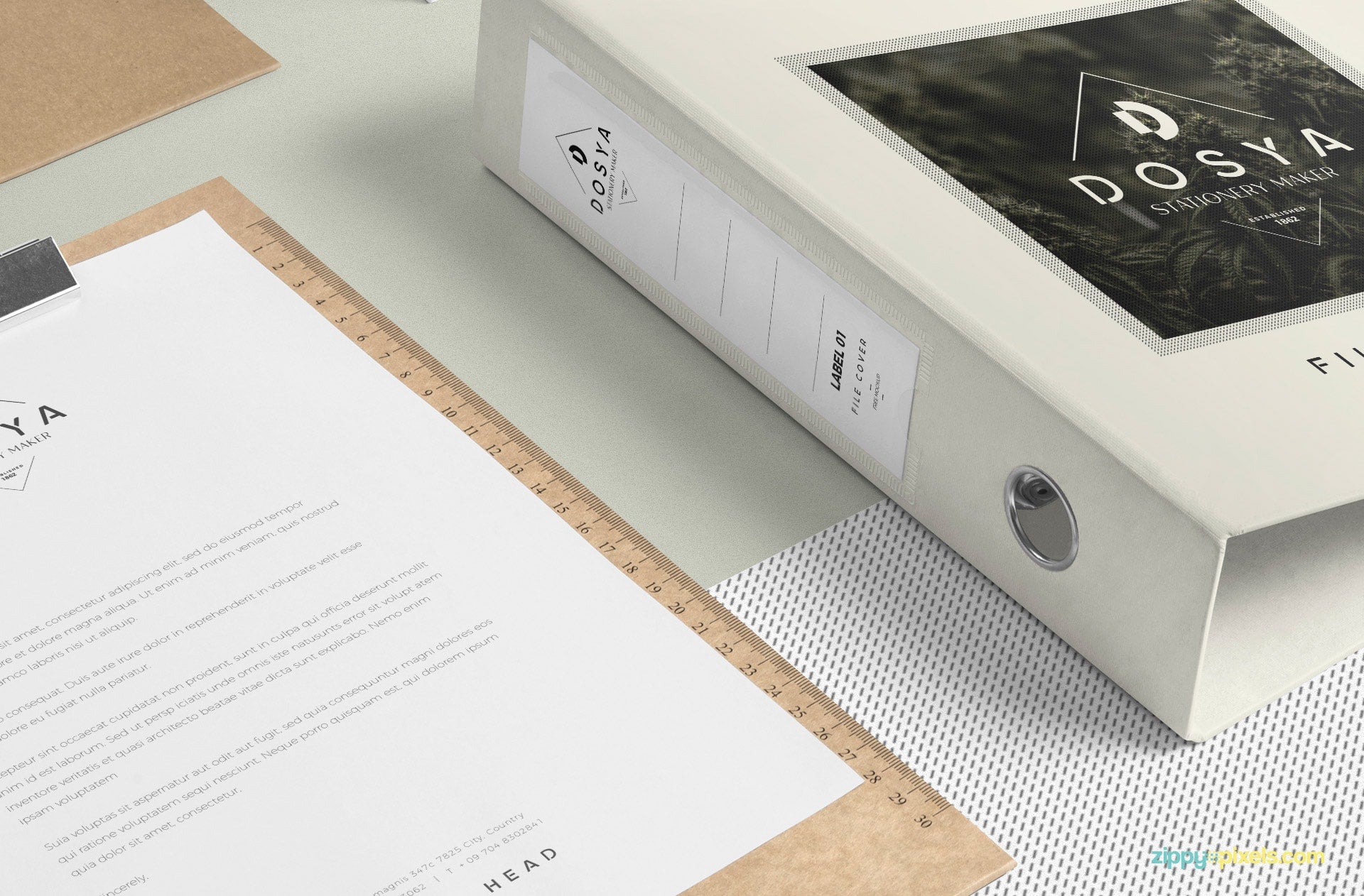 Box File Mockup Scene