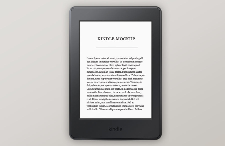 Amazon Kindle Paperwhite Mockup