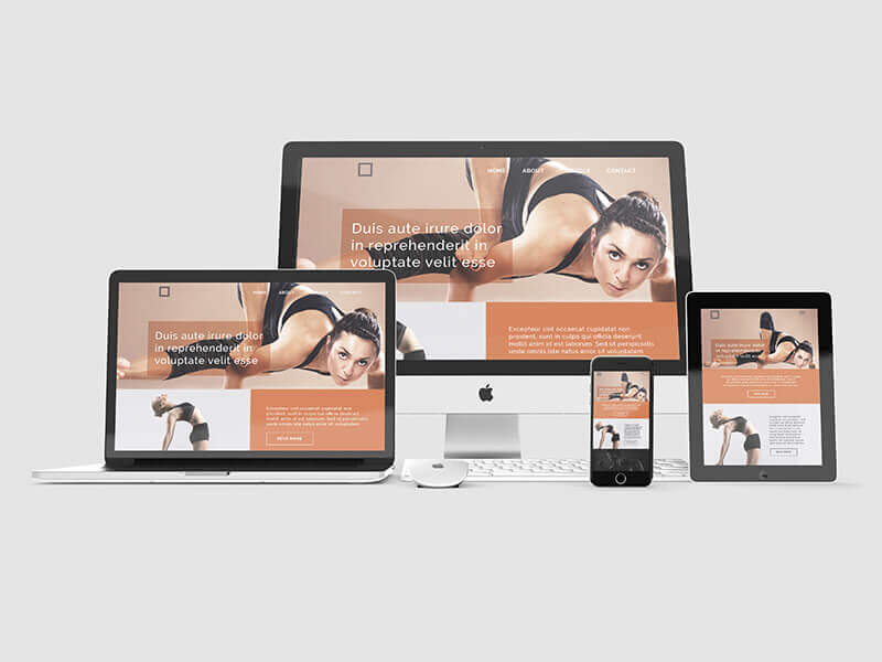 Apple Devices Mockups in Home Office Table