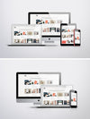 Apple iMac, Macbook, iPad and iPhone Responsive Screen MockUps