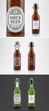 Artisan Beer Bottle MockUp Label