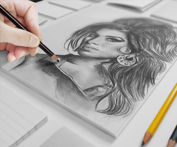 Artist Canvas Sketch Mockup