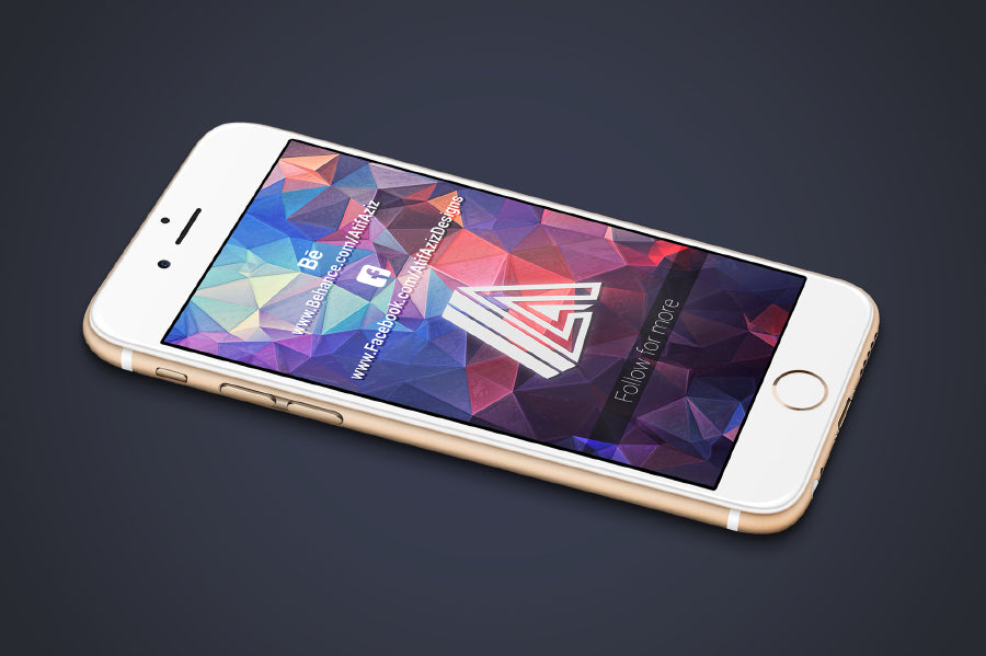 7 x White PSD iPhone Mockups
