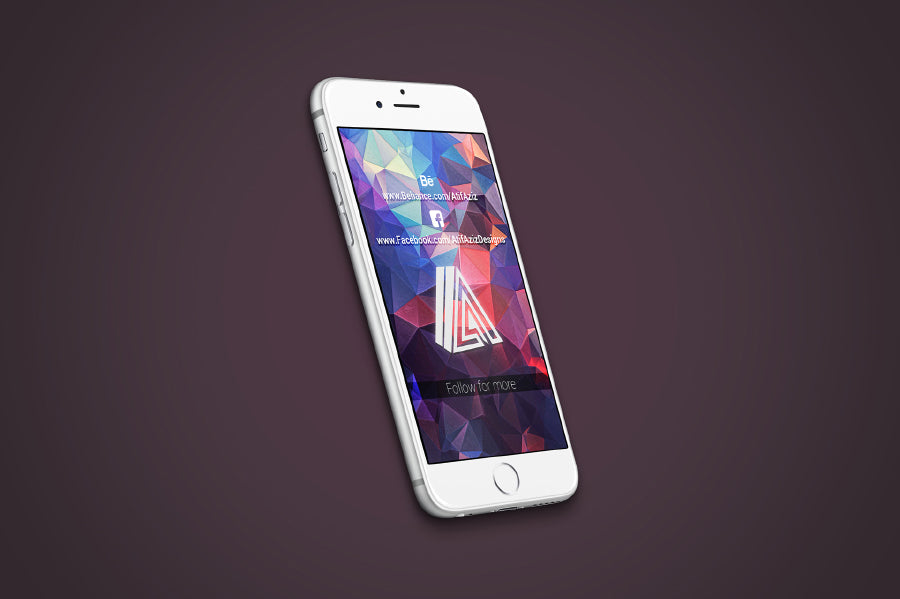 7 x White PSD iPhone Mockups
