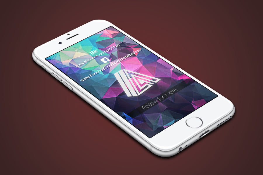 7 x White PSD iPhone Mockups