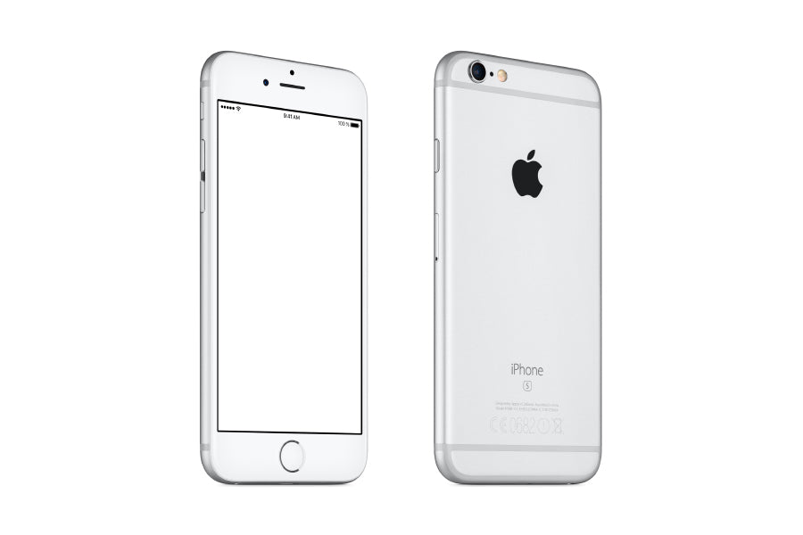 Awesome Silver iPhone Mockup
