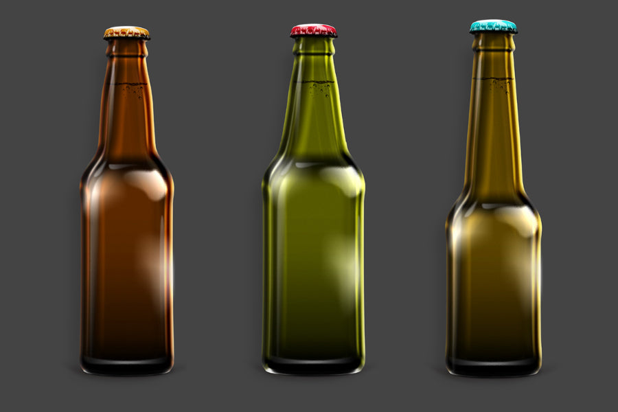Beer Shape Bottle Mockup