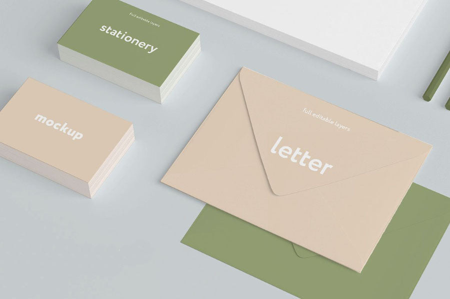 High Resolution Branding Mockup Set Sample