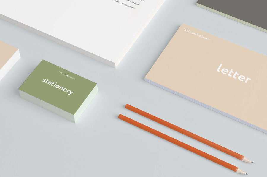 High Resolution Branding Mockup Set Sample